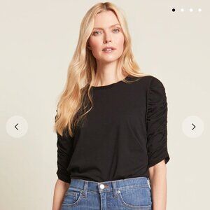 Veronica Beard ruched sleeve top